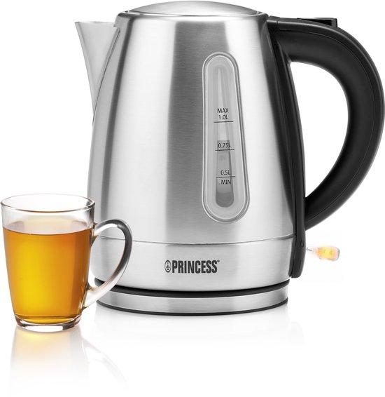 Princess Waterkoker 236023 – 1 Liter – 360° draaibaar - 2200W – RVS