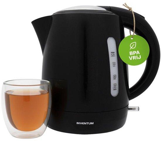 Inventum HW212 - Waterkoker - Inhoud 1,2 liter - Kunststof - 2200 watt - Zwart